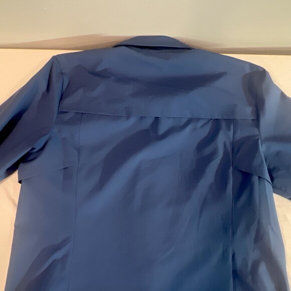 Cabelas Shirt Vented Blue GuideWear Long Sleeve Button Outdoors UPF 30 Large L - Picture 11 of 11